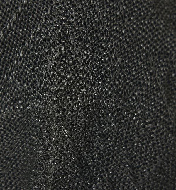 ABAHOUSE「ドライタッチ ペーパーライク クルーネックカーディガン」|カーディガン|