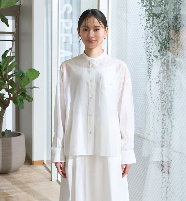 Rouge vif「ポケット付きシアーシャツ」|シャツ・ブラウス|