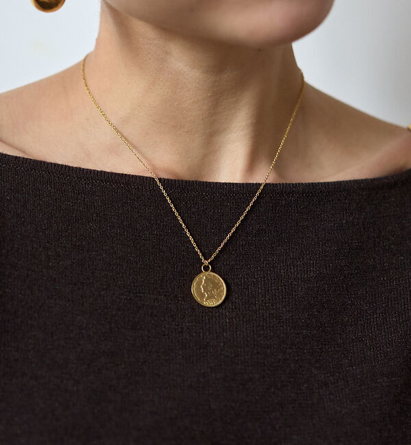 Rouge vif「【Chibi Jewels/チビ・ジュエルズ】コインネックレス One Dime」|ネックレス|