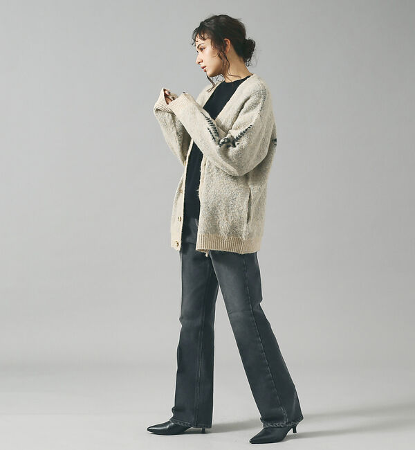 AU BANNISTER「【LAROUTE】ポインテッドサイドゴアブーツ」|ショートブーツ|