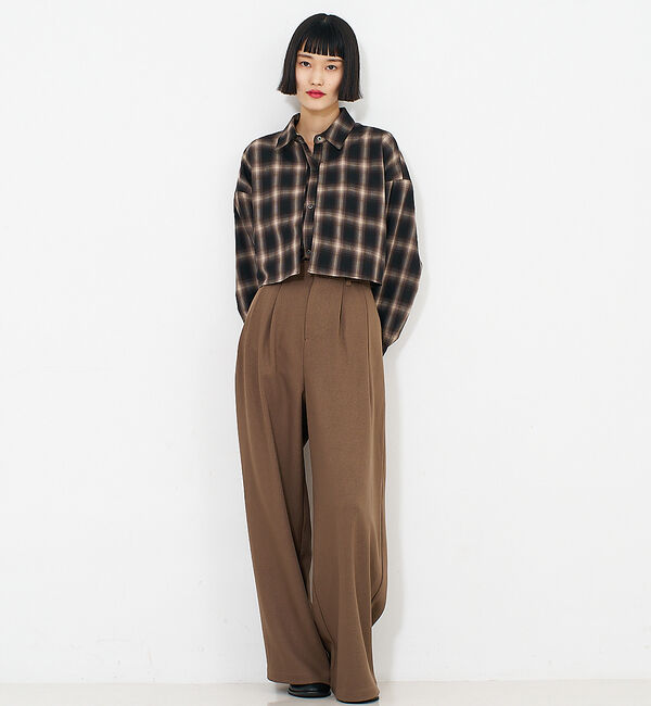 NOMINE「【セットアップ】タックワイドパンツ」|その他|