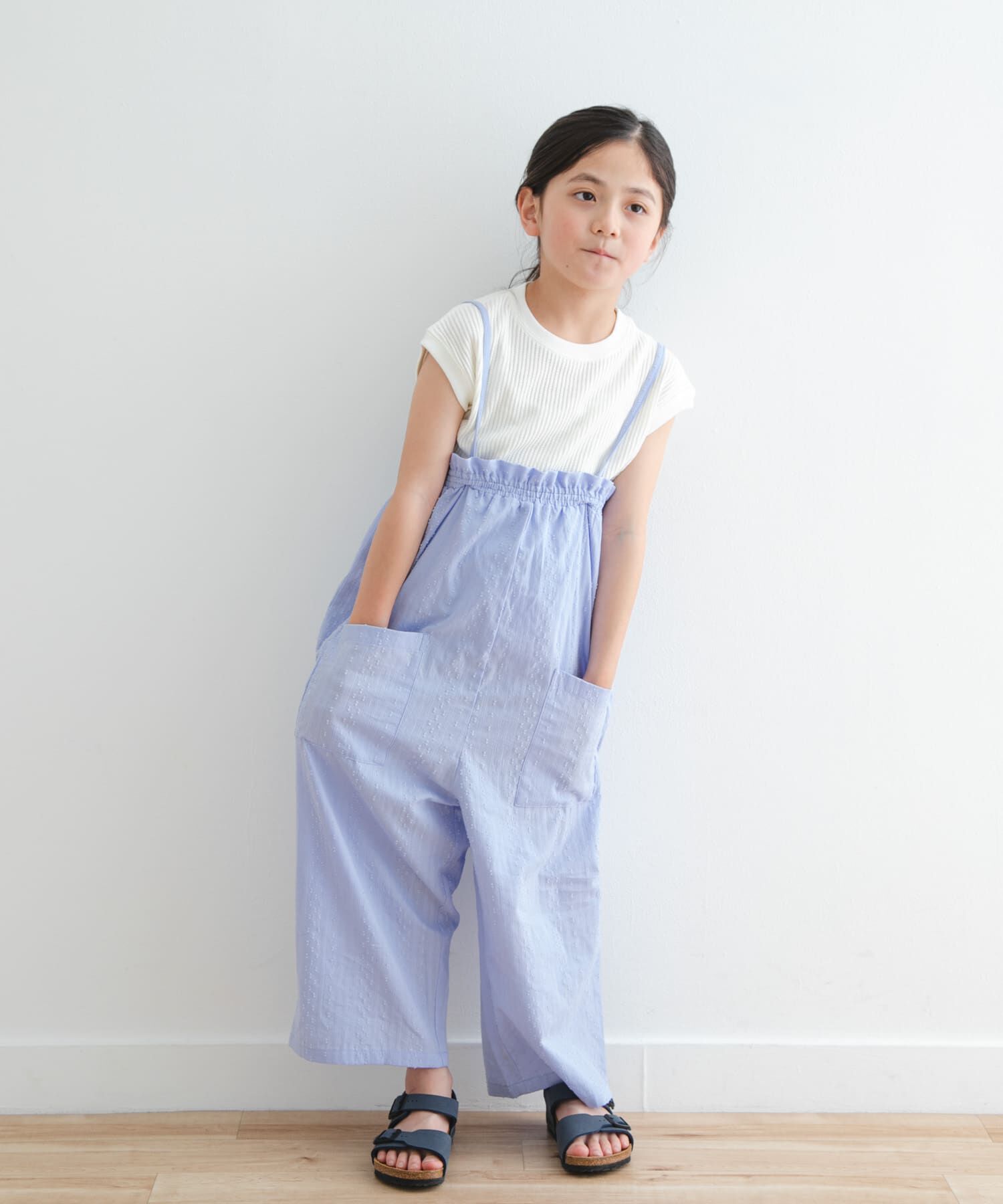 URBAN RESEARCH DOORS「フリルバギーキャミサロペット(KIDS)」|ワンピース|