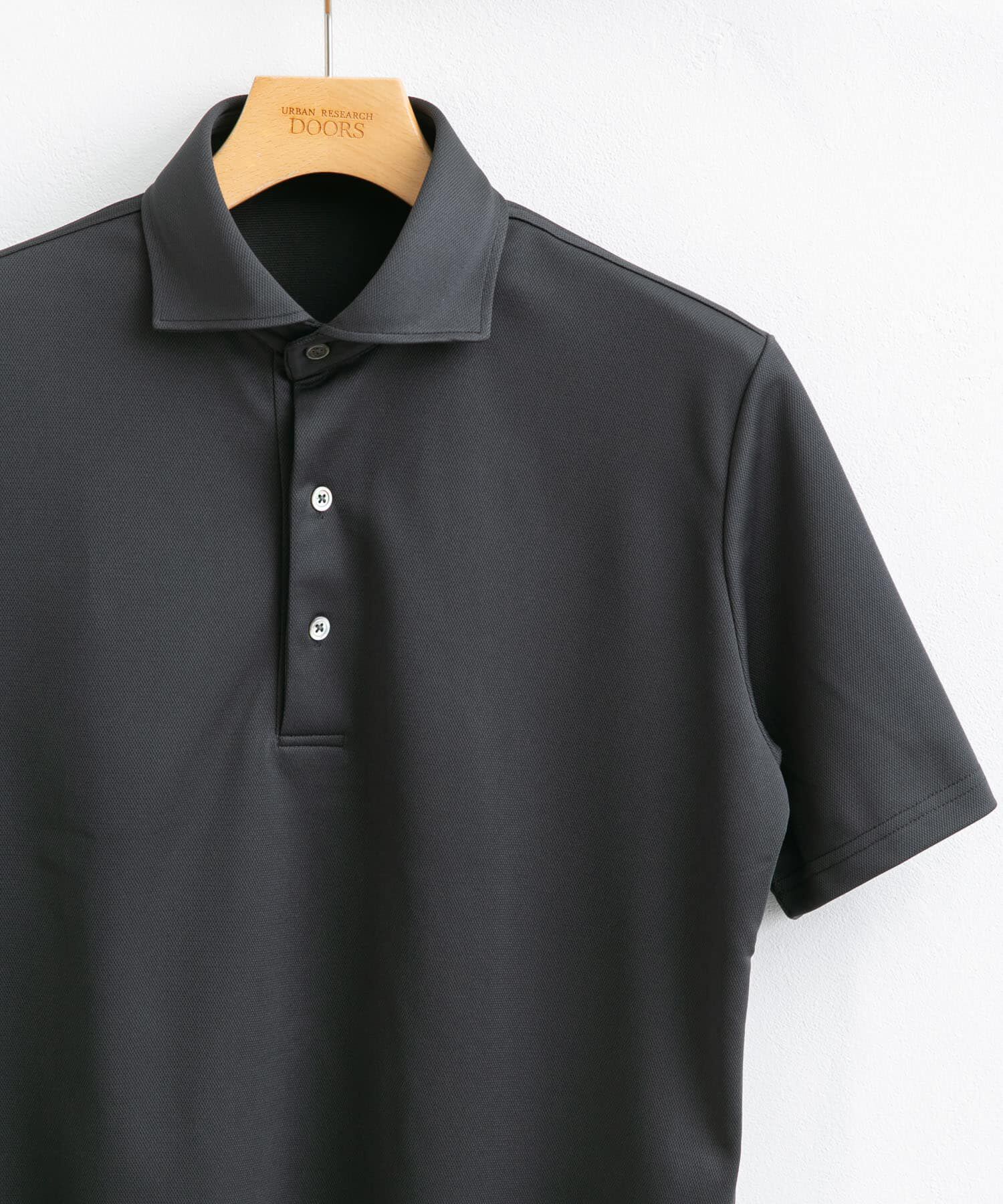 URBAN RESEARCH DOORS「『イージーケア/速乾性』LIFE STYLE TAILOR　トリコット半袖プルオーバー」|シャツ・ブラウス|グレー