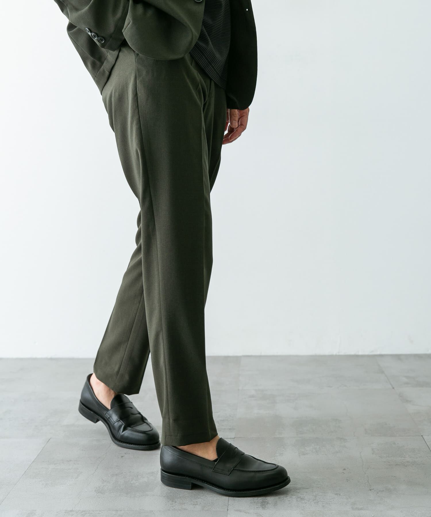 URBAN RESEARCH DOORS「『イージーケア』LIFE STYLE TAILOR　メランジトロストレッチパンツ」|スラックス|