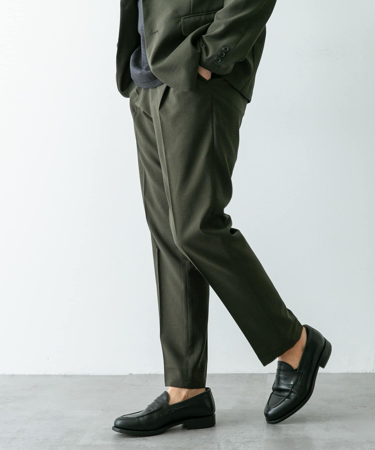 URBAN RESEARCH DOORS「『イージーケア』LIFE STYLE TAILOR　メランジトロストレッチパンツ」|スラックス|