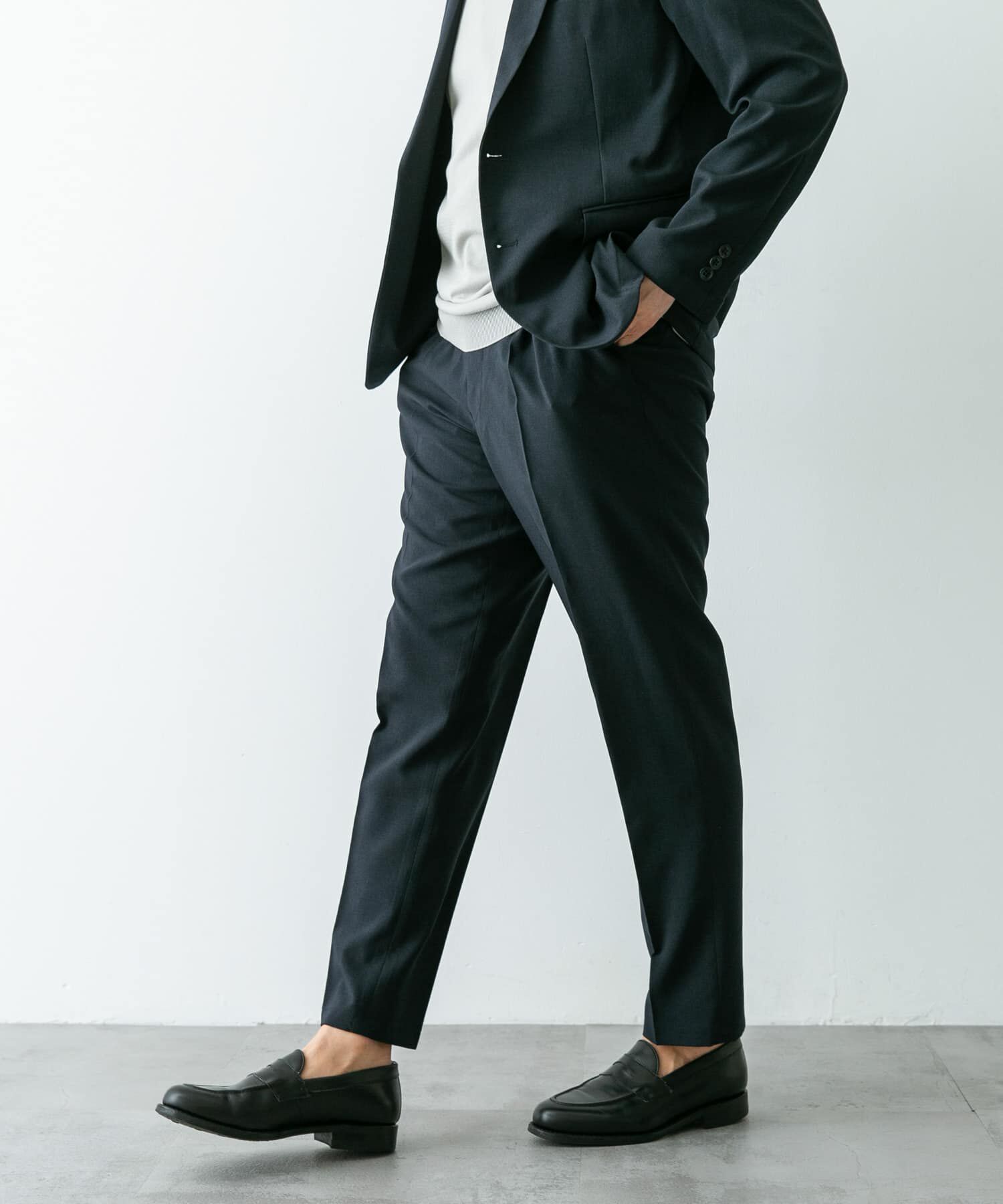 URBAN RESEARCH DOORS「『イージーケア』LIFE STYLE TAILOR　メランジトロストレッチパンツ」|スラックス|