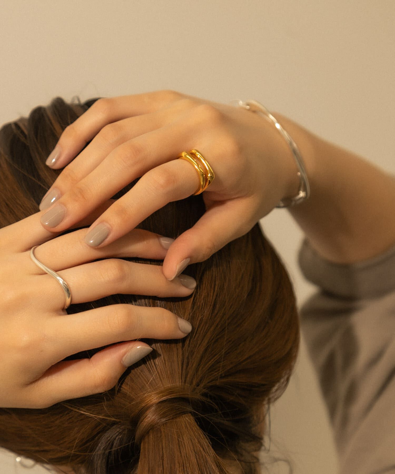 SMELLY「SMELLY so&rsquo;　dual line ring」|リング|