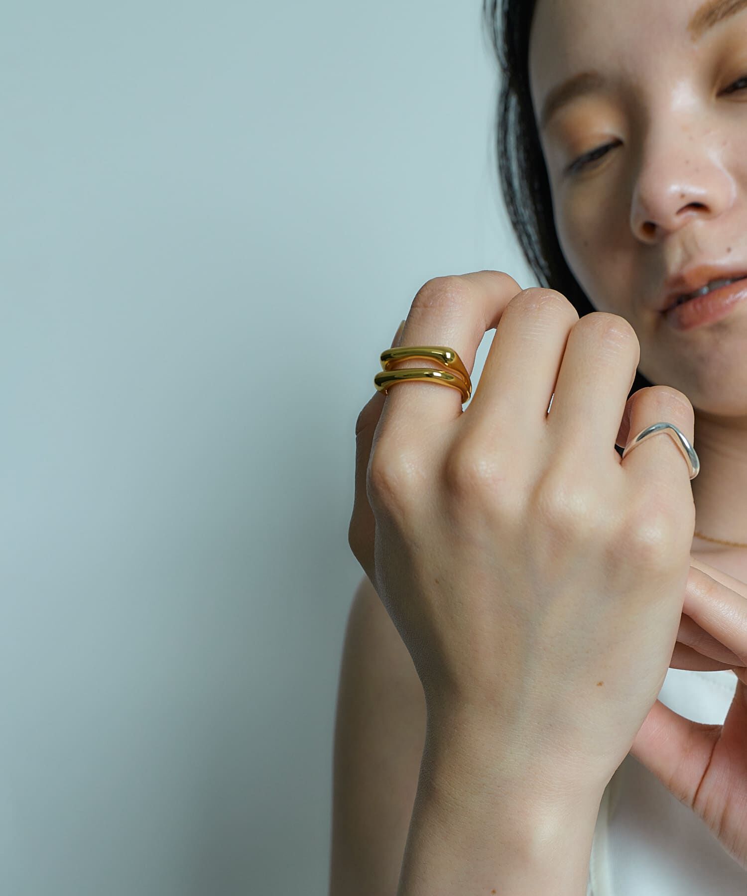 SMELLY「SMELLY so&rsquo;　dual line ring」|リング|