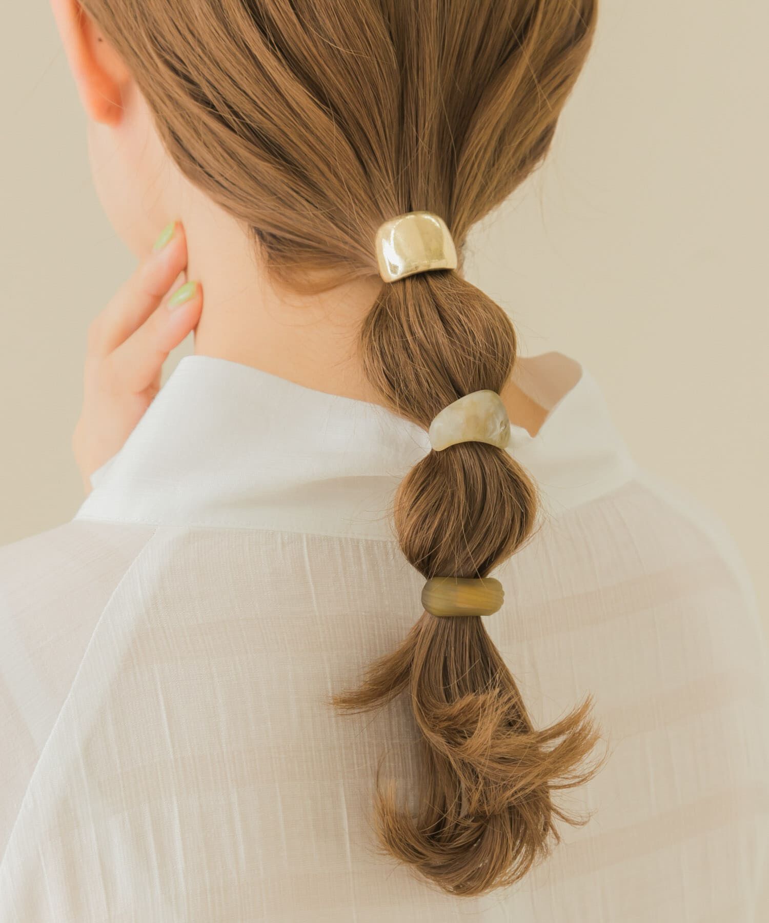 SMELLY「マットカラーメタルヘアカフセット」|その他|ゴールド系その他