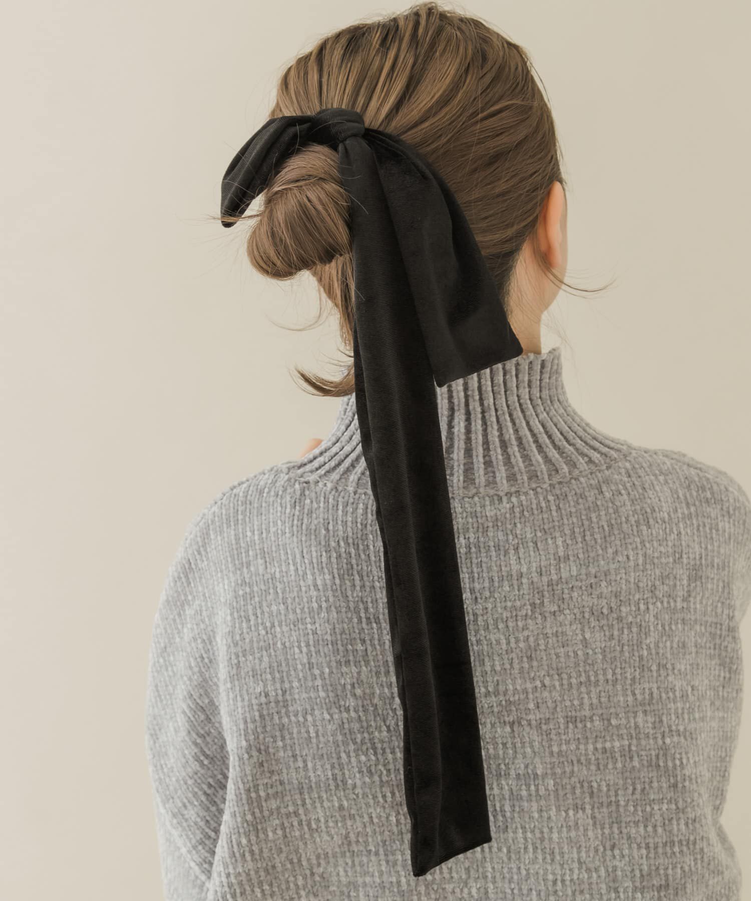 SMELLY「『WEB/一部店舗限定』ベロアビッグリボンヘアカフセット」|ヘアゴム・シュシュ|