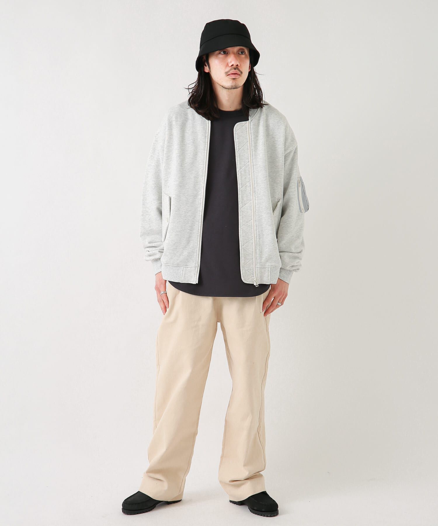 Sonny Label 「裏毛スウェットMA-1ブルゾン」|ブルゾン・スタジャン|