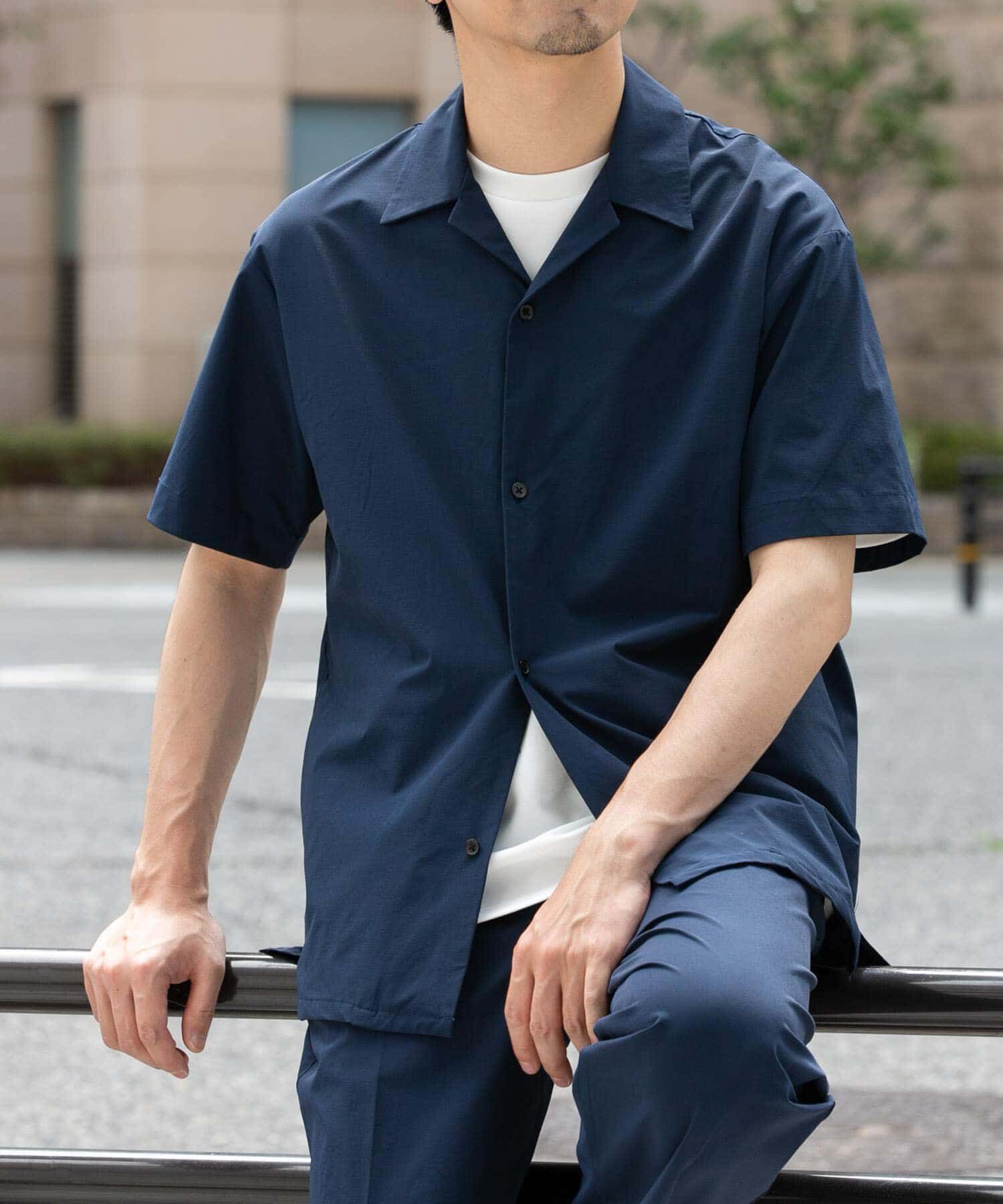 URBAN RESEARCH ROSSO「『ｾｯﾄｱｯﾌﾟ対応』『XLｻｲｽﾞあり』ｸｰﾙｷｰﾌﾟｼｮｰﾄｽﾘ  」|シャツ・ブラウス|ネイビー