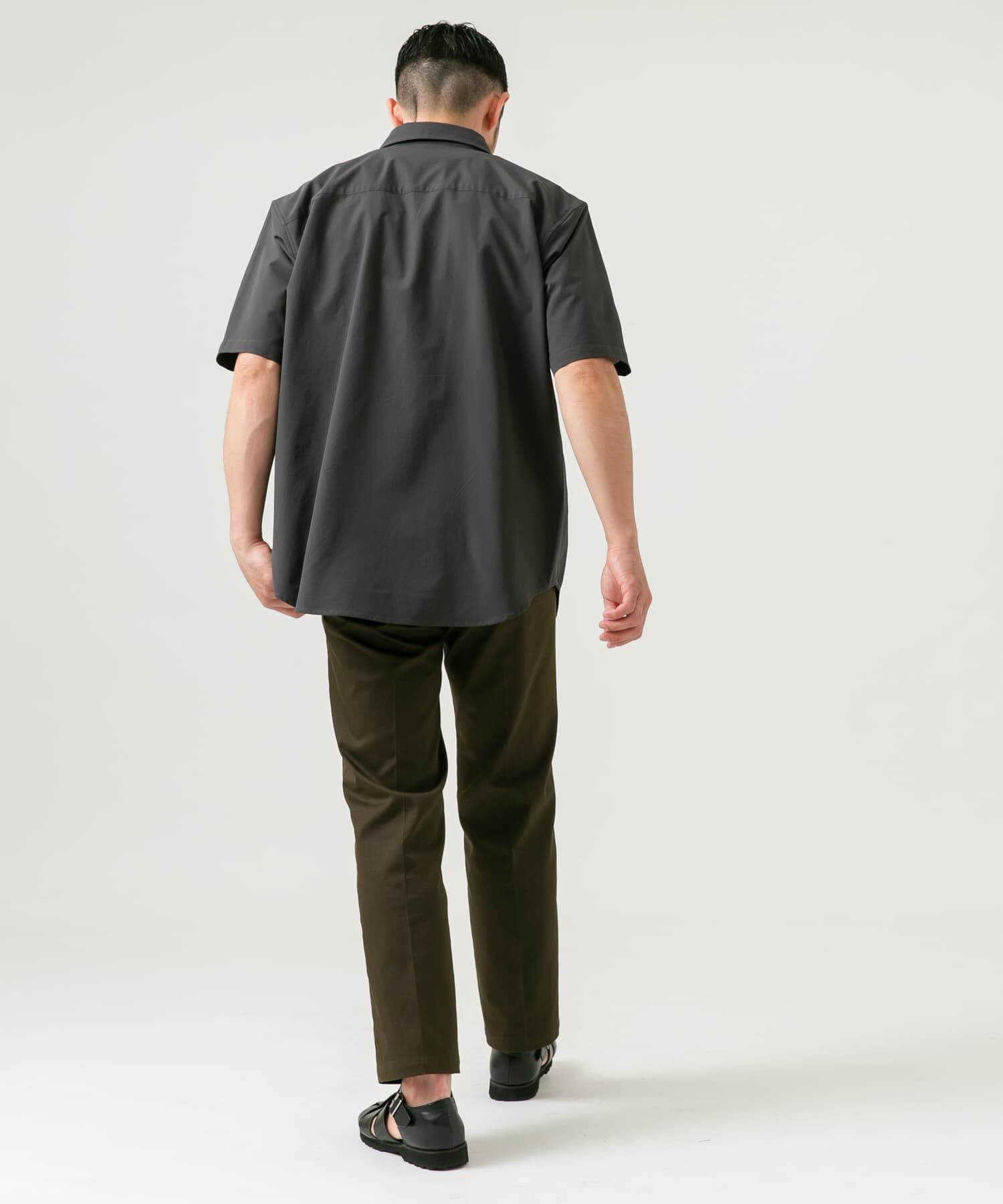 URBAN RESEARCH ROSSO「『XLサイズあり』マイクロサッカーレギュラーカラー半袖シャツ」|シャツ・ブラウス|