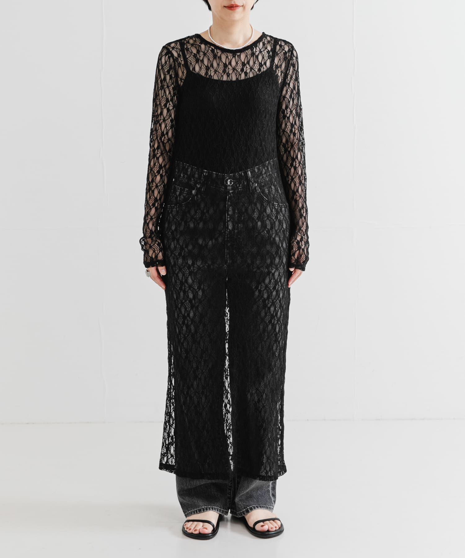 URBAN RESEARCH「ストレッチレースカットワンピース」|ワンピース|