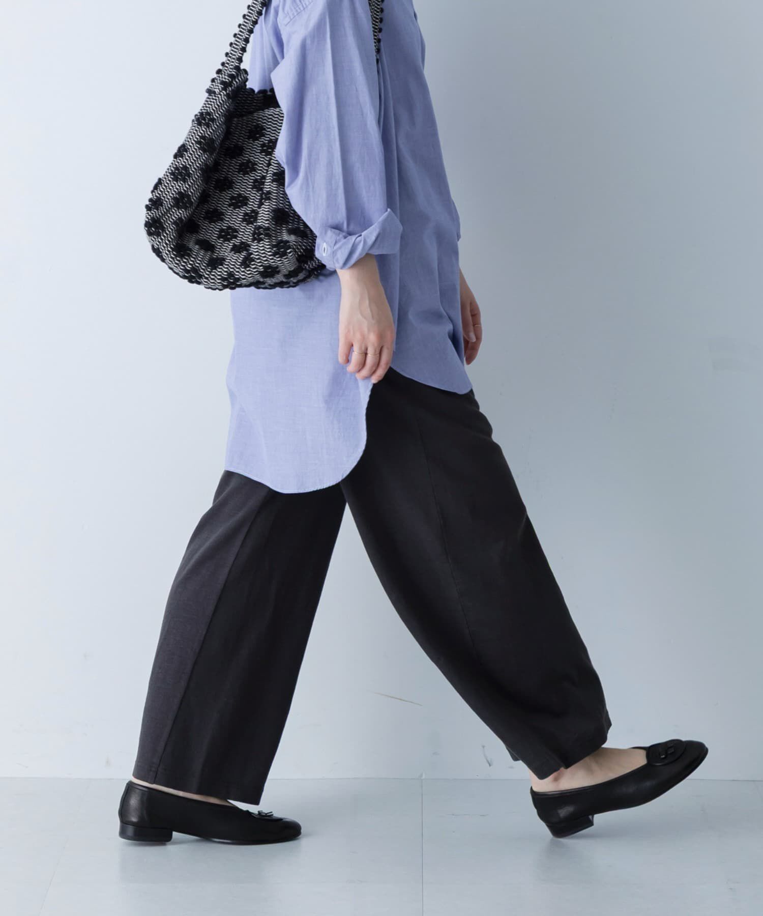 かぐれ「リネンカットイージーパンツ」|その他|チャコールグレー