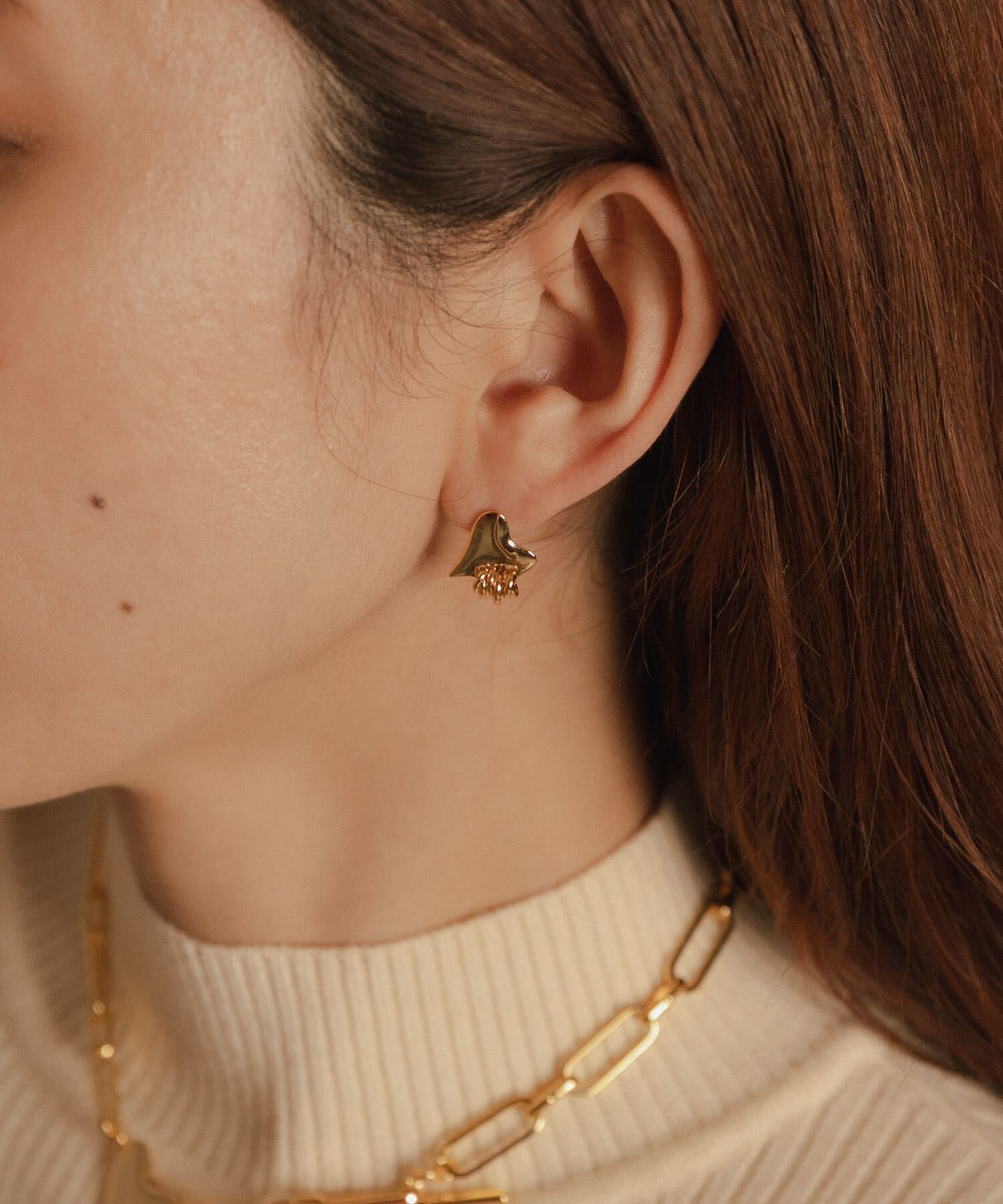 Sonny Label 「LAPUIS　Coil Heart　ピアス」|ピアス|ゴールド