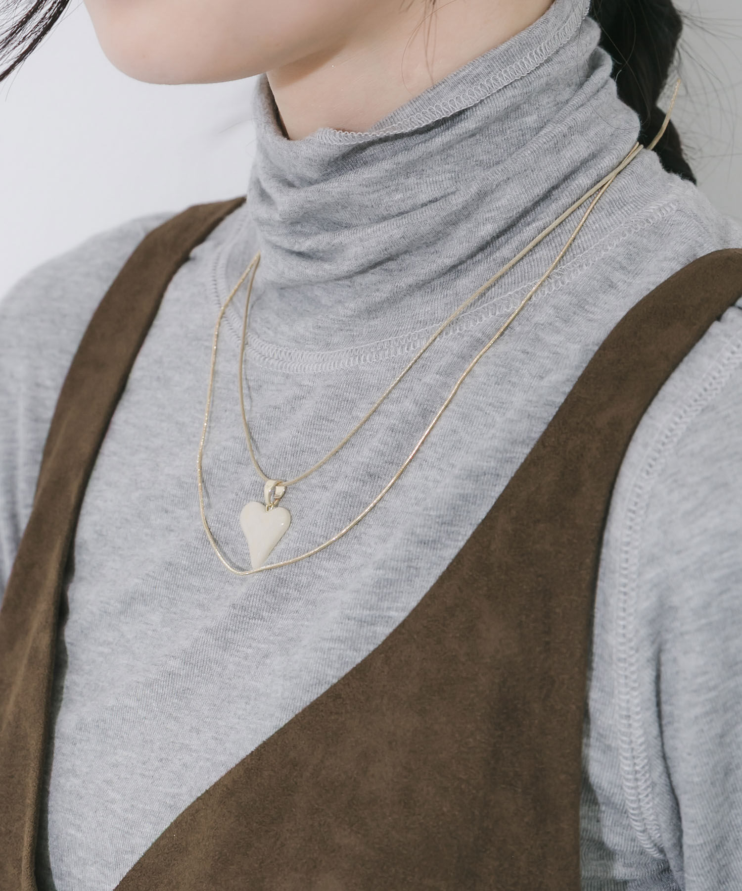 SMELLY「ハートトップ2セットネックレス」|ネックレス|