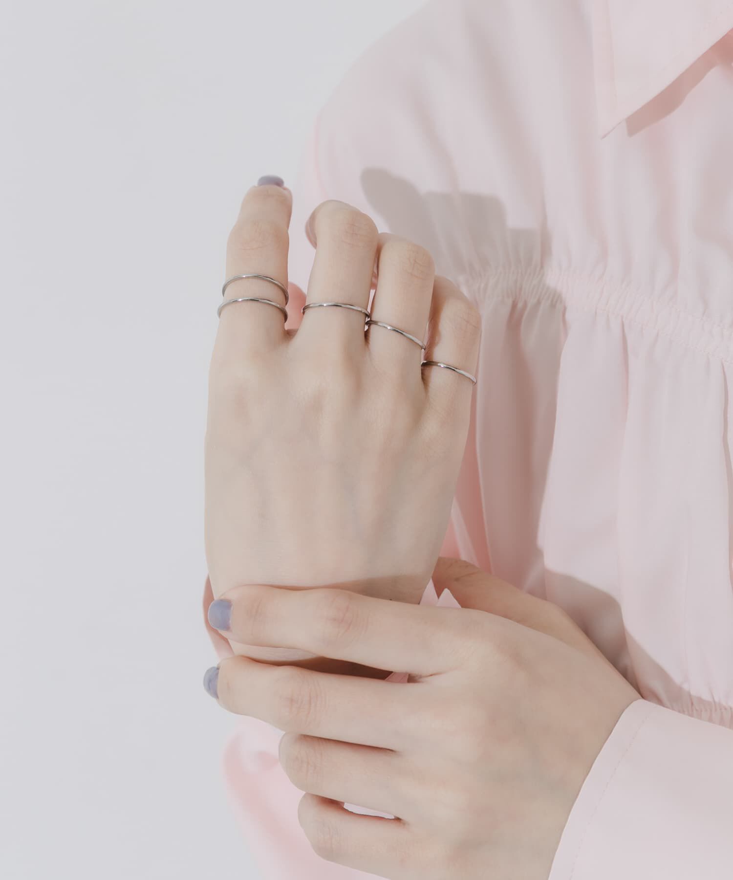 SMELLY「ステンレス5セットリング」|リング|