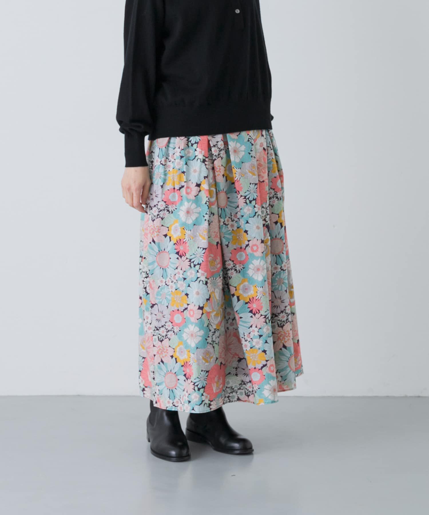 かぐれ「リバティプリントスカート」|スカート|