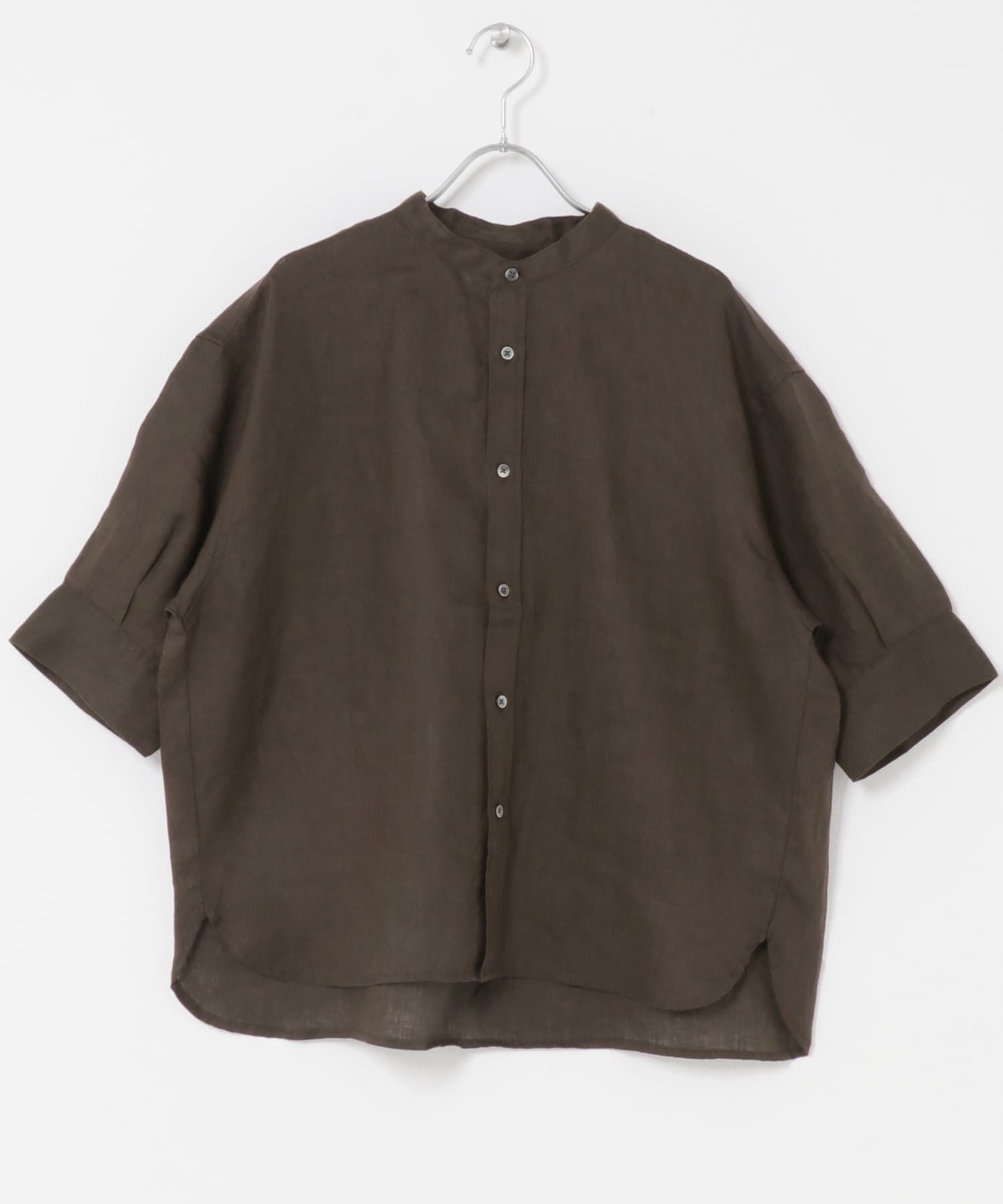 URBAN RESEARCH DOORS「FORK&SPOON　フレンチリネンショートスリーブシャツ」|シャツ・ブラウス|