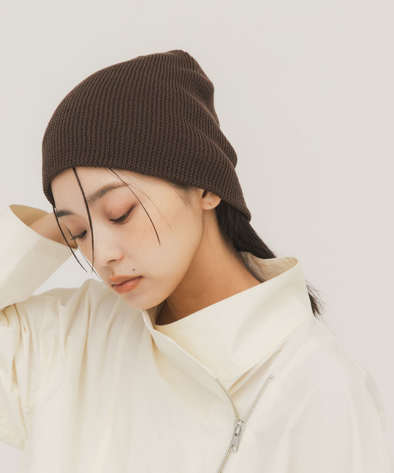  「リブニットビーニー」|ニット帽|