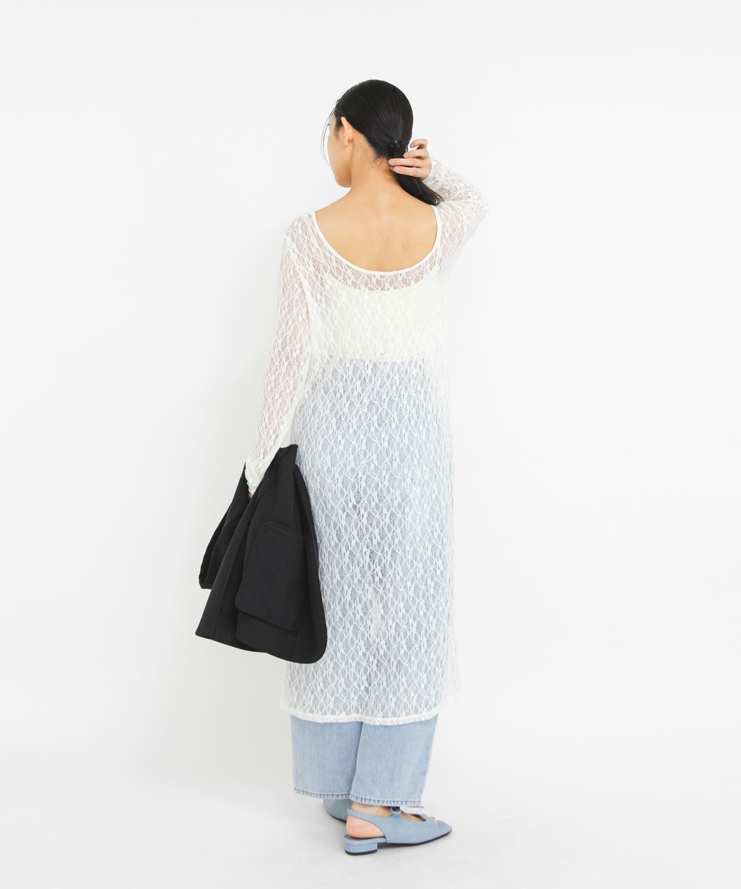  「レースロングワンピース」|ワンピース|