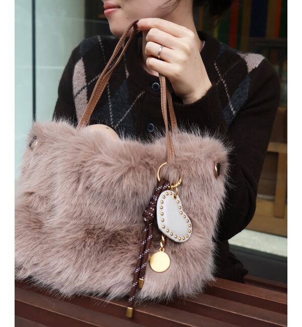  「《ランキング1位》フェイクファー2WAYバッグ」|ハンドバッグ|