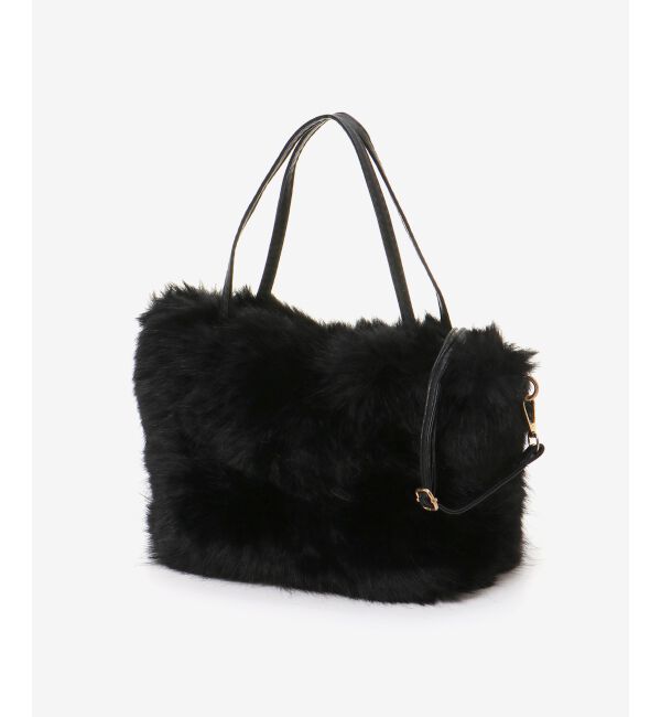  「《ランキング1位》フェイクファー2WAYバッグ」|ハンドバッグ|