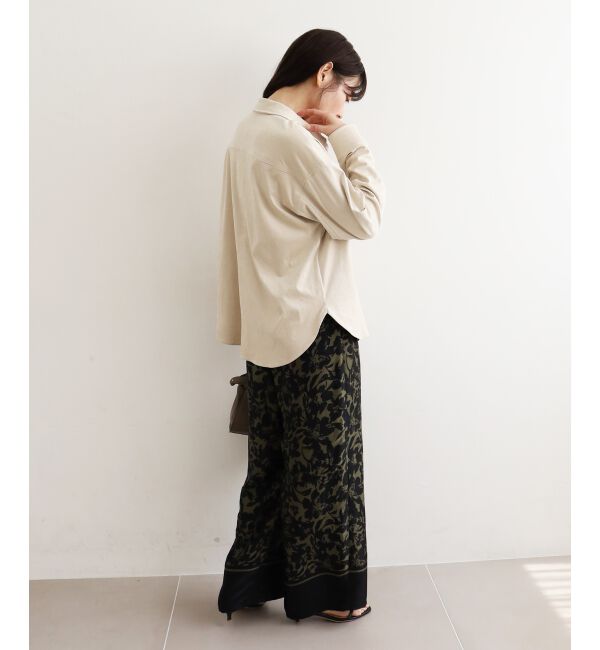  「パネルフラワープリントパンツ」|その他|