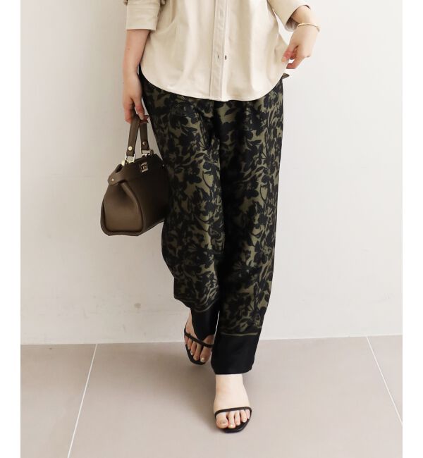  「パネルフラワープリントパンツ」|その他|