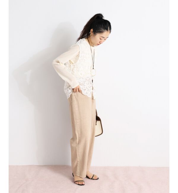  「TORRAZZO DONNAエンブロイダリーレースベスト」|ベスト・ジレ|