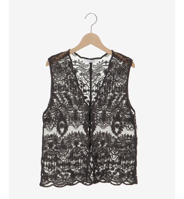  「TORRAZZO DONNAエンブロイダリーレースベスト」|ベスト・ジレ|