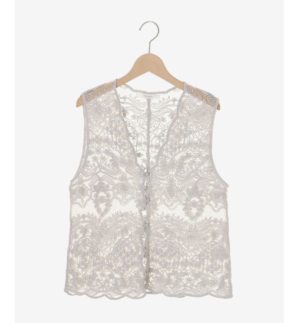  「TORRAZZO DONNAエンブロイダリーレースベスト」|ベスト・ジレ|