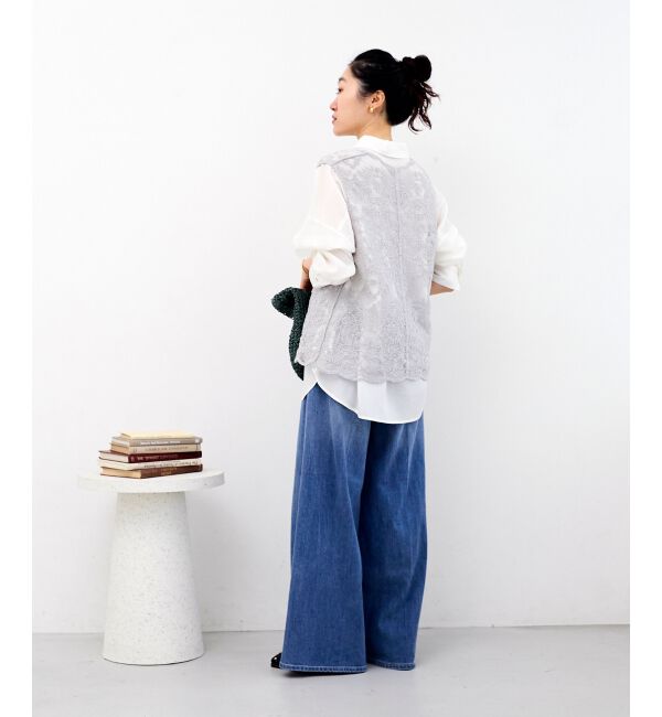  「TORRAZZO DONNAエンブロイダリーレースベスト」|ベスト・ジレ|