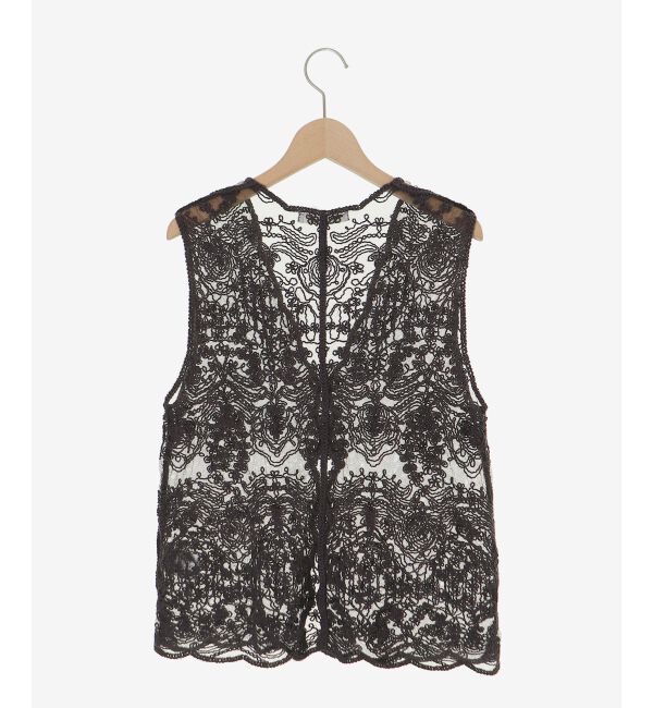  「TORRAZZO DONNAエンブロイダリーレースベスト」|ベスト・ジレ|