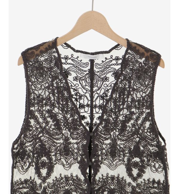  「TORRAZZO DONNAエンブロイダリーレースベスト」|ベスト・ジレ|