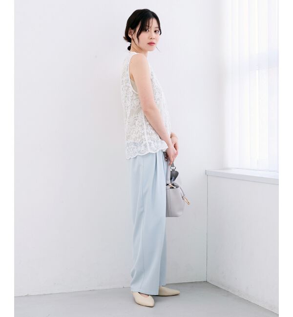  「TORRAZZO DONNAエンブロイダリーレースベスト」|ベスト・ジレ|