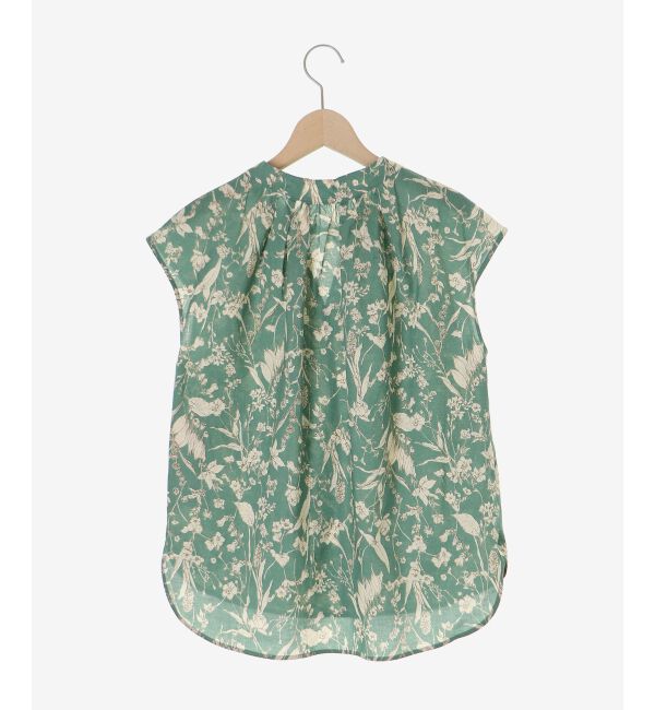  「ローンボタニカルプリントフレンチブラウス」|シャツ・ブラウス|