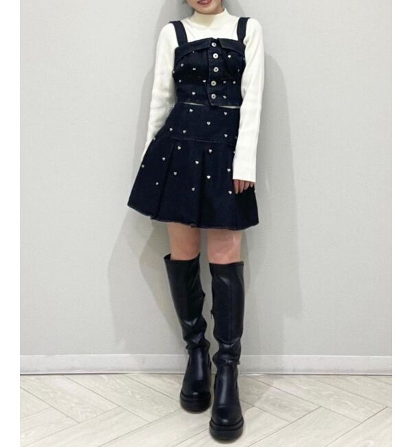 MAJESTICLEGON「ボックスプリーツミニスカパン」|キュロット|