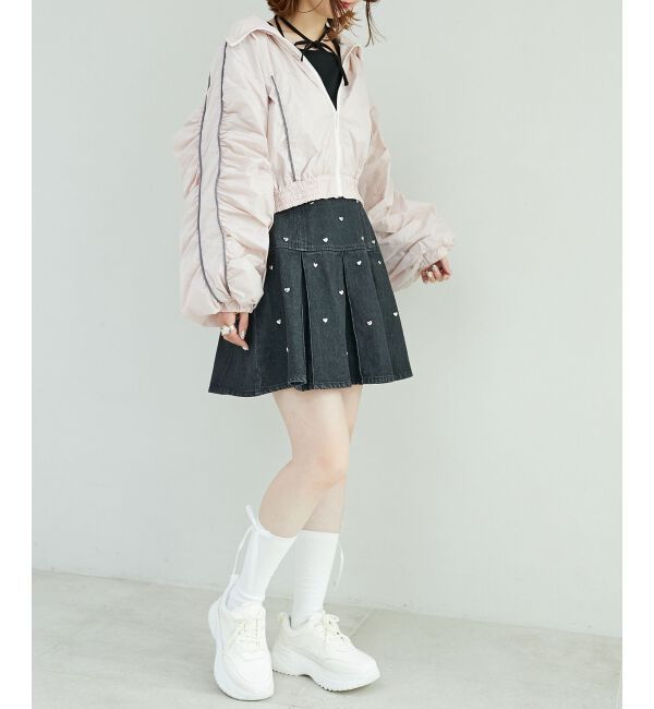 MAJESTICLEGON「ボックスプリーツミニスカパン」|キュロット|