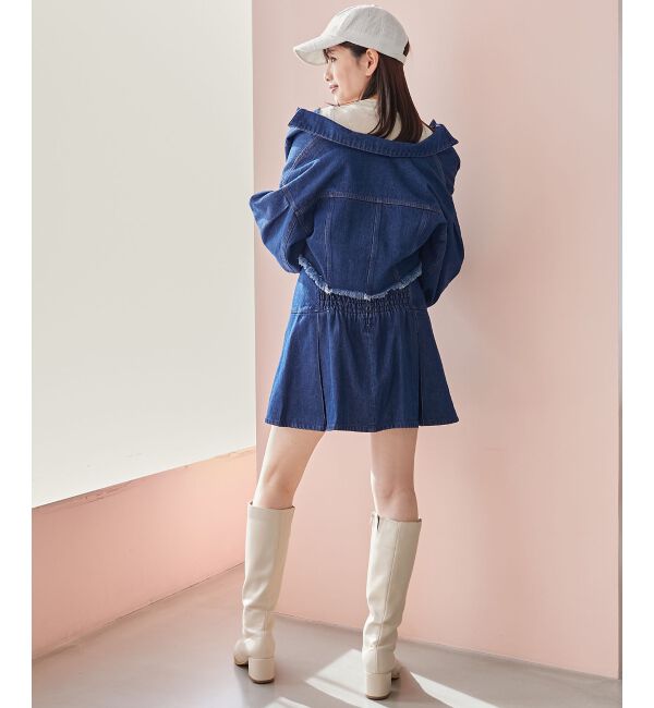 MAJESTICLEGON「ボックスプリーツミニスカパン」|キュロット|