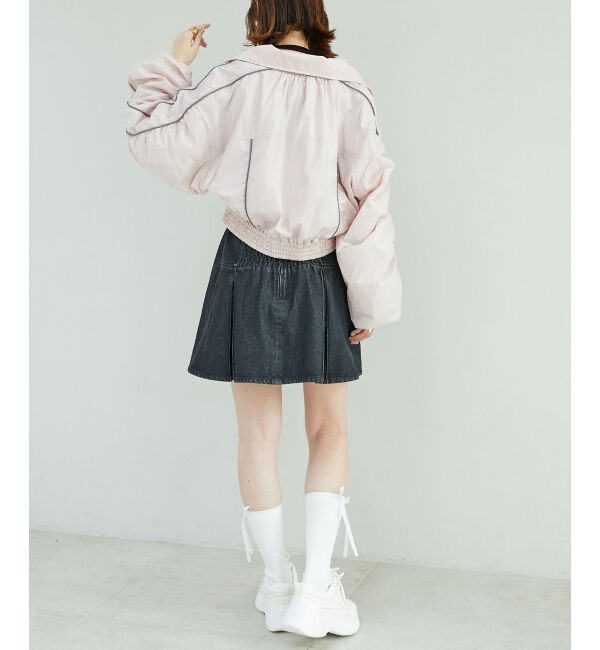 MAJESTICLEGON「ボックスプリーツミニスカパン」|キュロット|