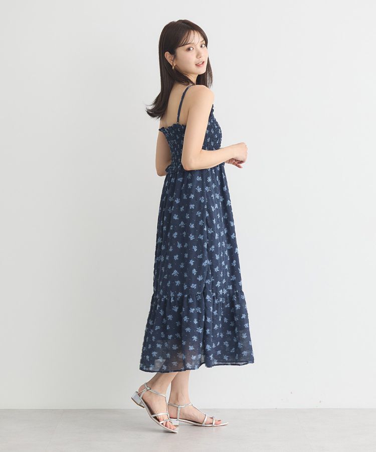 earth music&ecology「花柄シアーポップコーンキャミワンピース」|ワンピース|