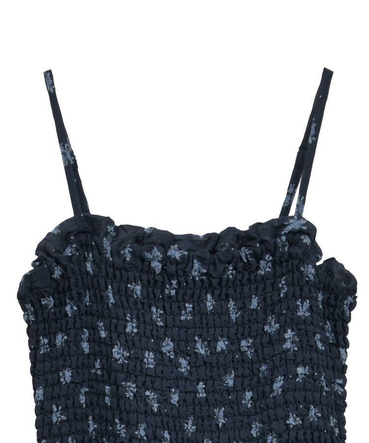 earth music&ecology「花柄シアーポップコーンキャミワンピース」|ワンピース|