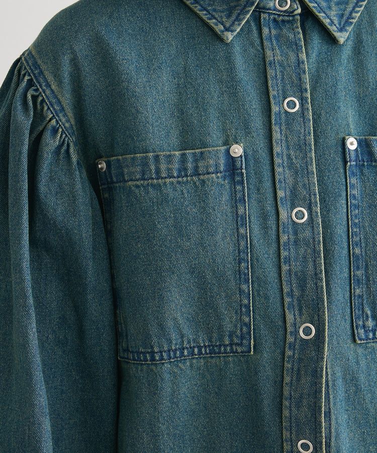 Green Parks「・SUGAR SPOON ボリュームスリーブデニムシャツ」|シャツ・ブラウス|
