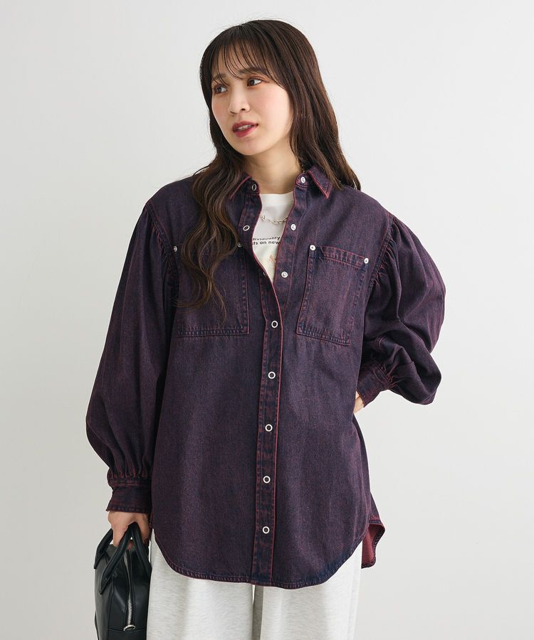 Green Parks「・SUGAR SPOON ボリュームスリーブデニムシャツ」|シャツ・ブラウス|