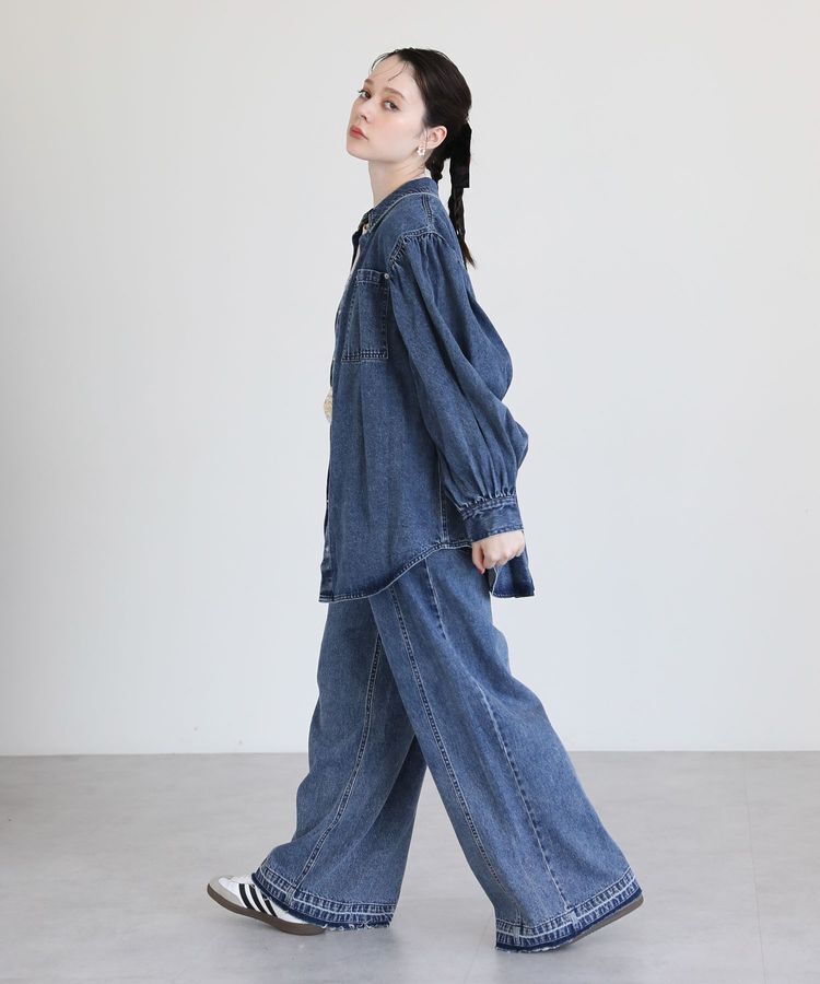 Green Parks「・SUGAR SPOON ボリュームスリーブデニムシャツ」|シャツ・ブラウス|