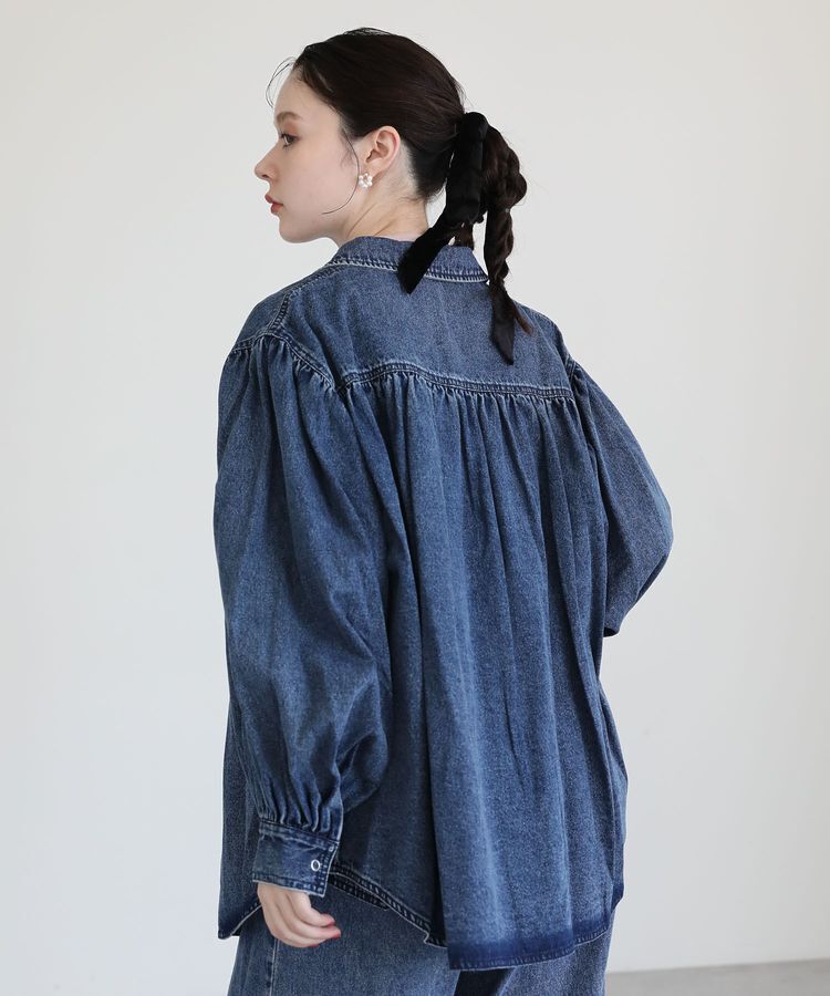 Green Parks「・SUGAR SPOON ボリュームスリーブデニムシャツ」|シャツ・ブラウス|