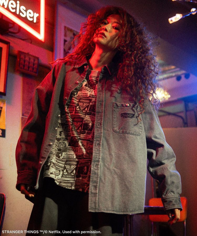 Green Parks「■STRANGER THINGS&times;MINNETONKA デニムシャツ」|シャツ・ブラウス|