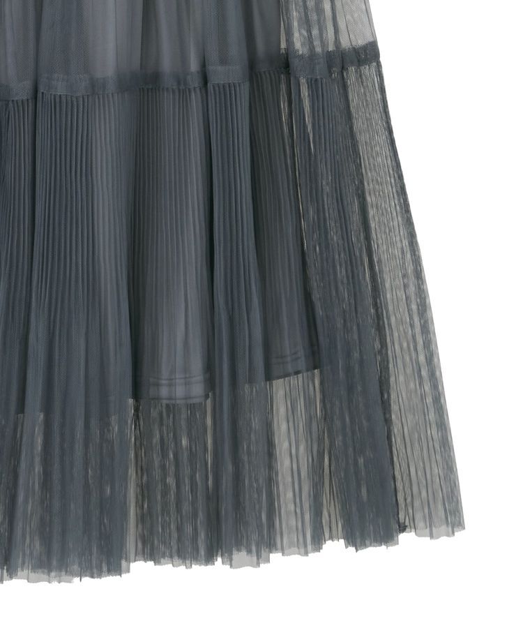 Green Parks「チュールプリーツティアードスカート」|スカート|
